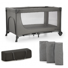 Kinderkraft Travel bed 2in1 JOY 2 dark grey