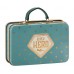 Metal suitcase, blue