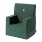 Kids chair XL, Deep Green w. light green