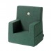 Kids chair, Deep green w. light green