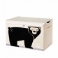 3 Sprouts Storage box with lid, bear