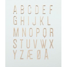 Wooden letters - the alphabet (28 pcs)