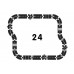 Rubber car track, 24 parts - Highway