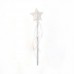 Fairy stick, glitter star - silver