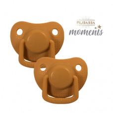 Pacifiers 2 pcs. 0-6 months - Golden mustard (limited edition)