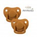 Pacifiers 2 pcs. 0-6 months - Golden mustard (limited edition)