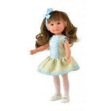 Celia doll, 30 cm. (Beige with blue flowers)