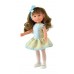 Celia doll, 30 cm. (Beige with blue flowers)