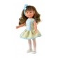 Celia doll, 30 cm. (Beige with blue flowers)