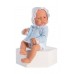 Lucas baby doll, 42 cm. (Jersy punto azul)