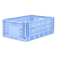 Folding crate, baby blue - Maxi