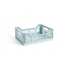 Folding crate, Arctic blue - Midi