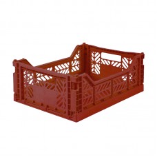 Folding crate, tile red - Midi