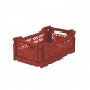 Folding crate, tile red - Mini
