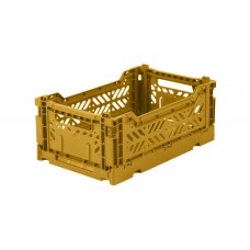 Folding crate, mustard - Mini