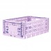 Folding crate, orchid - Maxi