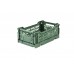 Folding crate, almond green - Mini