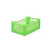 Folding crate, fluorecent green - Mini
