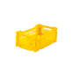 Folding crate, yellow - Mini