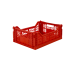 Folding crate, red - Midi