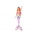 Barbie mermaid with moving tail and light
