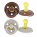 Bibs pacifiers, 2 pcs. - Chocolate / Sand (size 2)