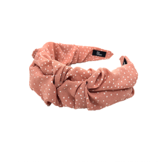 Bella Hairband, Rosa with dots