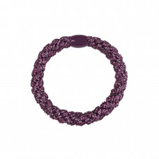 Hair elastic, glitter purple metalic (3 pcs.)