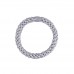 Hair elastic, glitter silver (3 pcs.)