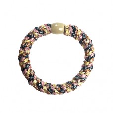 Hair elastic, multi brown rainbow (3 pcs.)