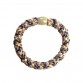 Hair elastic, multi brown rainbow (3 pcs.)