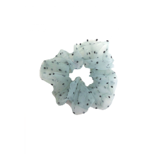 Naja Petit Scrunchie, Baby blue with dots