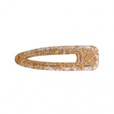 Hairclip - clear/gold