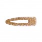 Hairclip - clear/gold