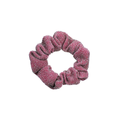 Scrunchie, glitter rosa