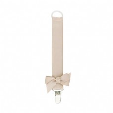 Pacifier cord, Beige with bow