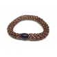 Hair elastic, glitter/bronze (3 pcs.)