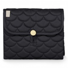 Quilted changing mat, black