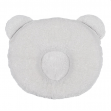 Panda baby pillow - Light grey