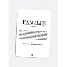 Family definition, A5 card