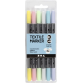 Textile markers - pastel colors