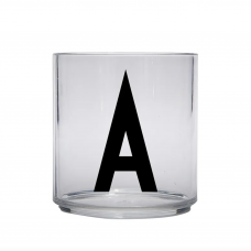 Design Letters drinking glass, tritan, A