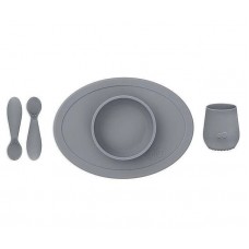 Silicone dining set - Grey