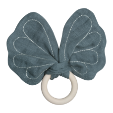 Teether, butterfly - blue