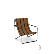 Desert kids chair - black / stripe
