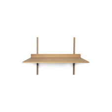 Sector desk - oak / black brass