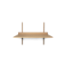 Sector desk - oak / black brass