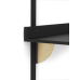 Sector desk - black ash / brass