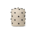 Dot tufted pouf - sand / black
