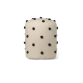 Dot tufted pouf - sand / black